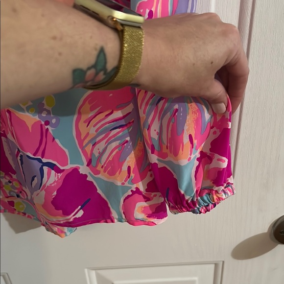 Lilly Pulitzer Silk Floral Blouse - Picture 6 of 8